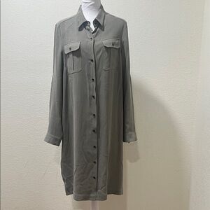 Odille Olive Green Midi Dress